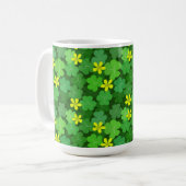 Bright Green Shamrock Coffee Mug (Devant gauche)