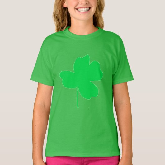 Bright Green Shamrock Tee Shirts (Voorkant)