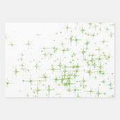 Bright Green Star Twinkle Inpakpapier Vel (Voorkant 2)