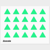 Bright Green Triangle Sticker (Feuille)