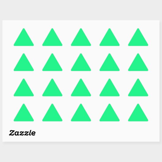 Bright Green Triangle Sticker (Feuille)