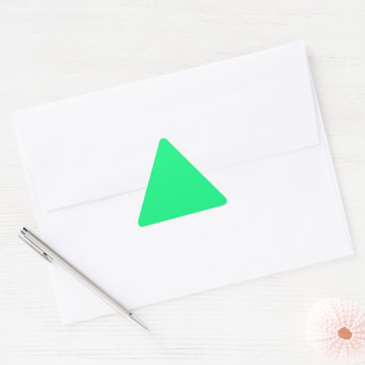 Bright Green Triangle Sticker (Enveloppe)