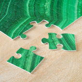 Bright-groen malachietmineraal legpuzzel (Zijkant)