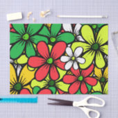  Bright Grouping van zomerbloemen Tissuepapier (Craft)