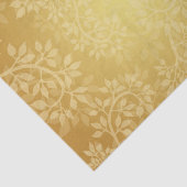 Bright gulden blad en wijnstokpatroon tissuepapier (Detail)