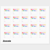 Bright Happy Anniversaire Sticker (Feuille)