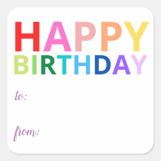 Bright Happy Anniversaire Sticker