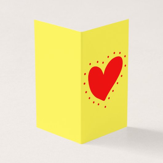 Bright Heart Platonic Valentine Carte pour notes 2 (Outside)