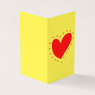 Bright Heart Platonic Valentine Carte pour notes 2