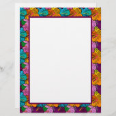 Bright Hibiscus Border Station (Voorkant / Achterkant)