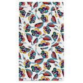 Bright Hibiscus Pattern Klein Cadeauzakje (Achterkant)