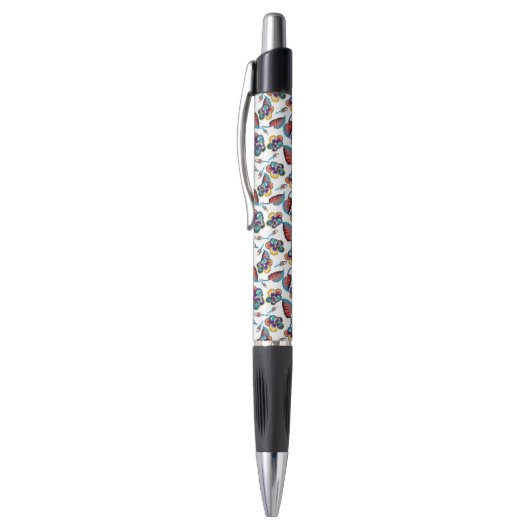 Bright Hibiscus Pattern Pen (Top (Verticaal))
