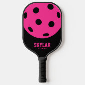 Bright Hot-roze zakformaat, aangepast Pickleball Paddle (Voorkant)
