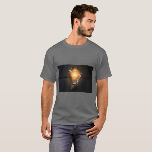 Bright Idea Light Bulb Tee T-shirt (Voorkant volledig)