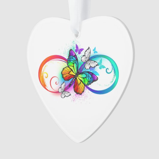 Bright infinity with rainbow butterfly (devant)
