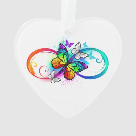 Bright infinity with rainbow butterfly (dos)