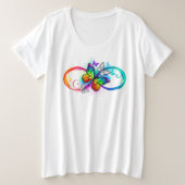 Bright infinity with rainbow butterfly (Design devant)