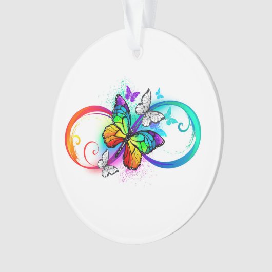 Bright infinity with rainbow butterfly (devant)