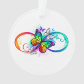 Bright infinity with rainbow butterfly (devant)