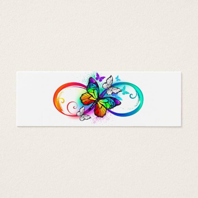 Bright infinity with rainbow butterfly (Devant)