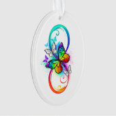 Bright infinity with rainbow butterfly (devant)