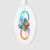 Bright infinity with rainbow butterfly (devant)
