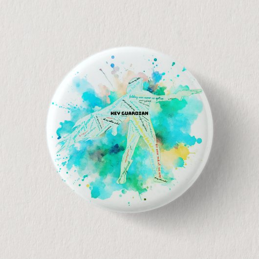 Bright Jager Speld Ronde Button 3,2 Cm (Voorkant)