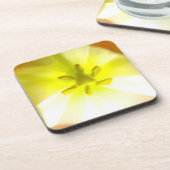 Bright Jaune Floral dessous de verre plastique dur (Côté gauche)