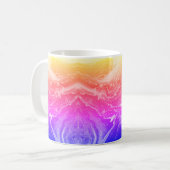 Bright Jaune Orange Rose Purple Coffee Mug (Devant gauche)