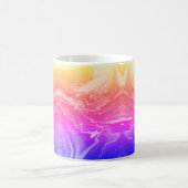 Bright Jaune Orange Rose Purple Coffee Mug (Centre)