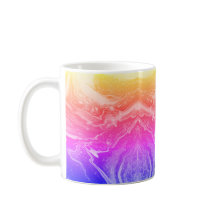 Bright Jaune Orange Rose Purple Coffee Mug