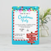 Bright joyeuse invitation de Noël fête (Debout devant)