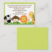 Bright Jungle Safari Animaux Réserver Cartes de De (Devant / Derrière)