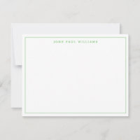 Bright Kelly Green Modern Professional Thin Border
