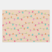 Bright kerstlampje Kraft Inpakpapier Vel (Voorkant)