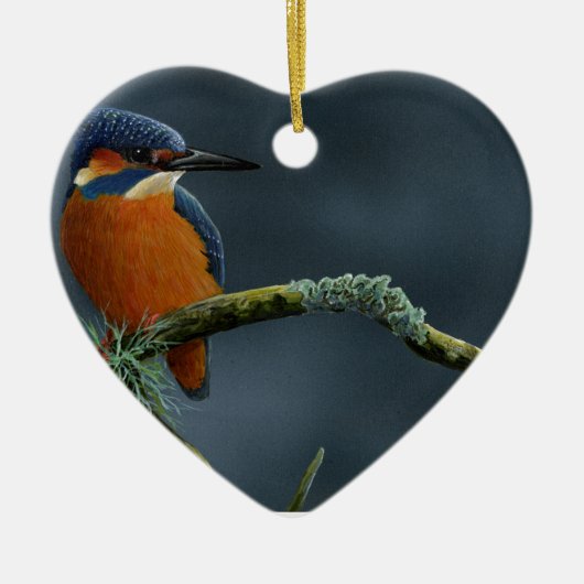Bright Kingfisher cadeautjes Keramisch Ornament (Voorkant)