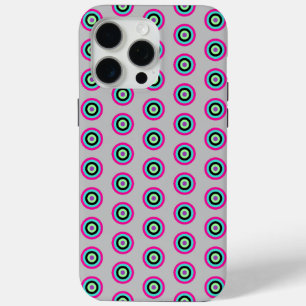 Bright Kleurrijke Cirkels Hoesje voor iPhone 15 Pr