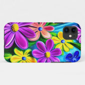 Bright kleurrijke Daisy Flowers Case-Mate iPhone Case (Achterkant (horizontaal))