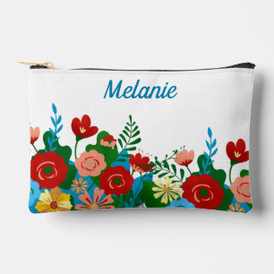 Bright kleurrijke Floral Bouquet gepersonaliseerd Etui