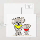 Bright Koalas Briefkaart (Voorkant / Achterkant)