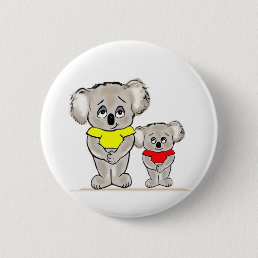 Bright Koalas Ronde Button 5,7 Cm (Voorkant)