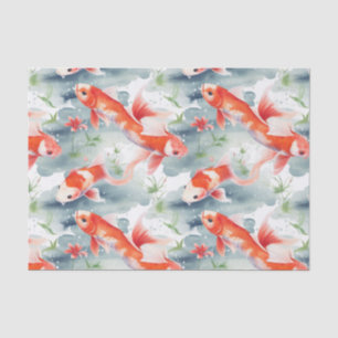Bright Koi Fish Garden Badkamer Decoupage Tissuepapier