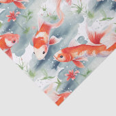 Bright Koi Fish Garden Badkamer Decoupage Tissuepapier (Detail)