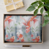 Bright Koi Fish Garden Badkamer Decoupage Tissuepapier (Geschenk)