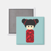 Bright Kokeshi Magnet (Recto/Verso)