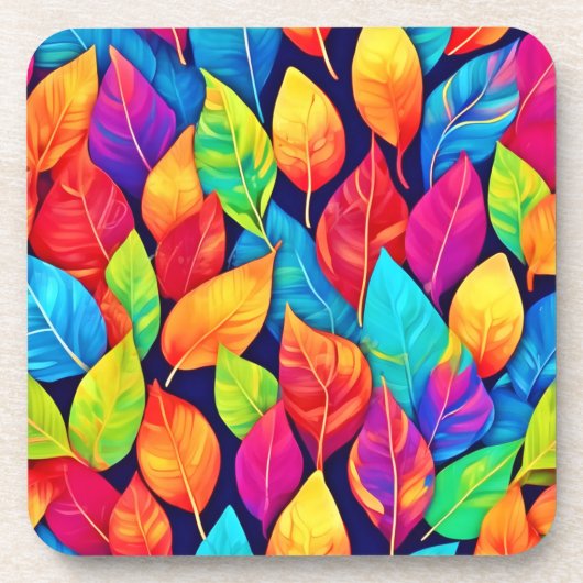 Bright Leaf Artwork Bier Onderzetter (Voorkant)