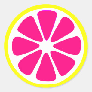 Bright Lemon Slice Sticker