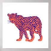 Bright Leopard Poster (Voorkant)