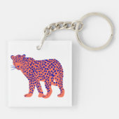 Bright Leopard Sleutelhanger (Achterkant)