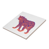 Bright Leopard Tegeltje (Zijkant)